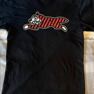 Icecream Black Tee with Red Graphic